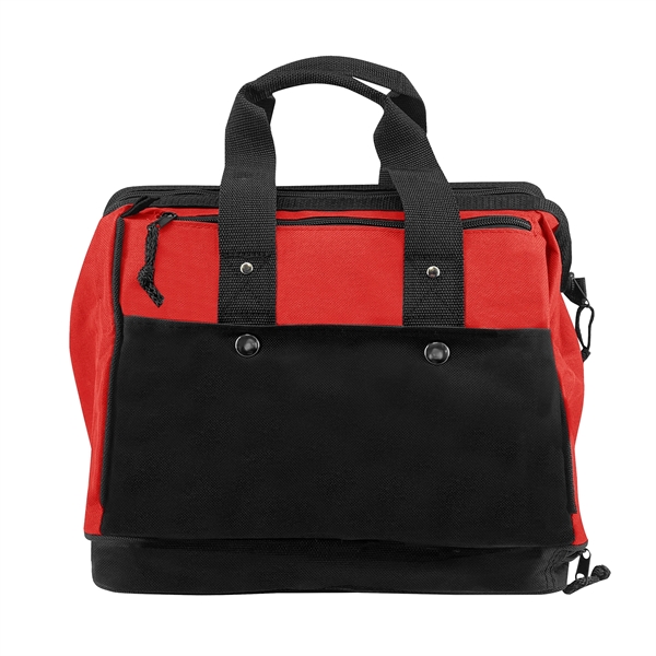 Deluxe Widemouth® Bag W/ Booster Cable Pocket... from ASI 63698 Justin Case®