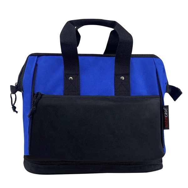 Deluxe Widemouth® Bag W/ Booster Cable Pocket... from ASI 63698 Justin Case®