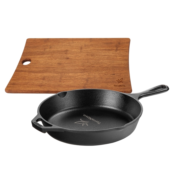Lodge® 10.25" Cast Iron / Woodland Board Gift Set... from ASI 89320 Starline USA Inc
