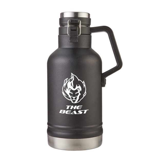 64 oz. stainless steel insulated growler with double wall vacuum insulation,... from ASI 52840 Evans Manufacturing