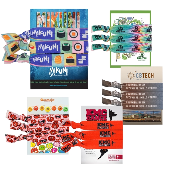 STRETCHY FULL COLOR HAIR TIES... from ASI 30208 A P Specialties / AP Specialties