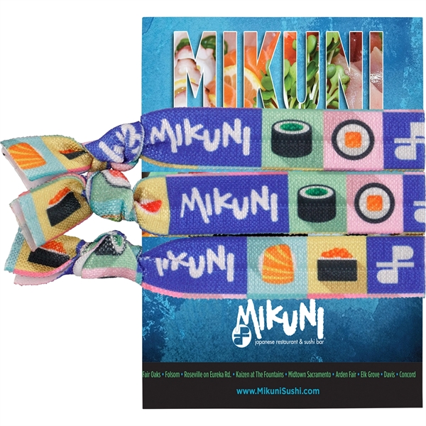 STRETCHY FULL COLOR HAIR TIES... from ASI 30208 A P Specialties / AP Specialties