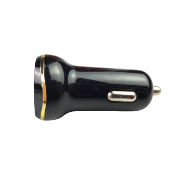 Dual port USB car charger plus free laser engraving on 1... from ASI 37218 Athena Promo (tm)