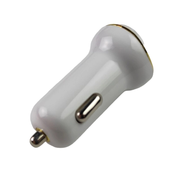Dual port USB car charger plus free laser engraving on 1... from ASI 37218 Athena Promo (tm)