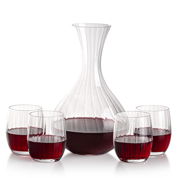All New Crystalline Carafe Set. Includes a black satin lined gift... from ASI 84592 St Regis Group