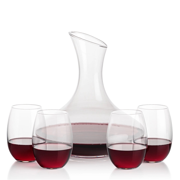 The large 50oz capacity Lead-Free Crystalline Innisfil Carafe is paired with... from ASI 84592 St Regis Group