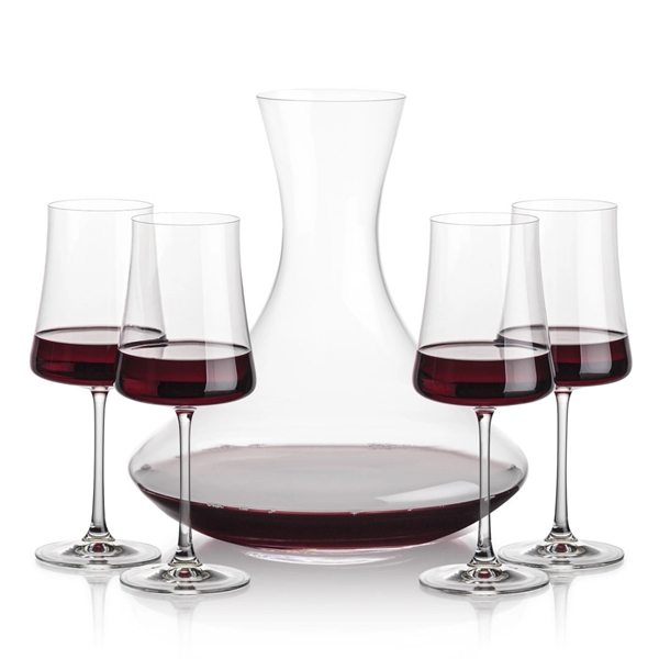 Lead free crystal 48oz. carafe with 2 or 4 wine glasses.... from ASI 84592 St Regis Group