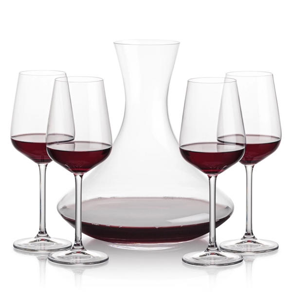 Lead free crystal 48oz. carafe with 2 or 4 wine glasses.... from ASI 84592 St Regis Group