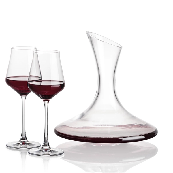 Madagascar Carafe set with 2 or 4 stemmed Bretton wine.... from ASI 84592 St Regis Group
