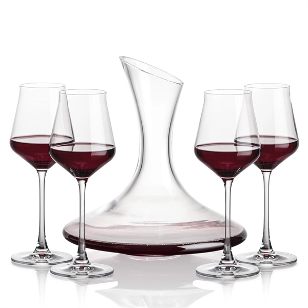 Madagascar Carafe set with 2 or 4 stemmed Bretton wine.... from ASI 84592 St Regis Group