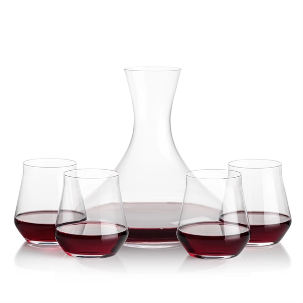 Lead free crystal 48oz. carafe with 2 or 4 wine glasses.... from ASI 84592 St Regis Group