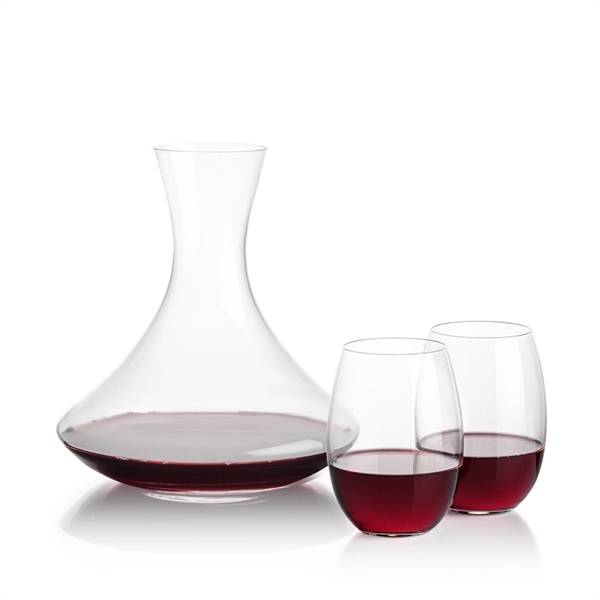Lead free crystal 48oz. carafe with 2 or 4 wine glasses.... from ASI 84592 St Regis Group