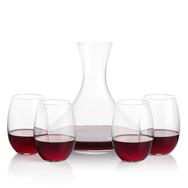 Lead free crystal 48oz. carafe with 2 or 4 wine glasses.... from ASI 84592 St Regis Group