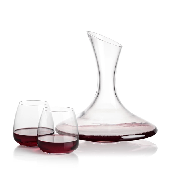 Madagascar Carafe set with 2 or 4 stemless Hogarth wine.... from ASI 84592 St Regis Group