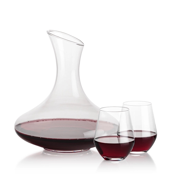 The large 50oz capacity Lead-Free Crystalline Innisfil Carafe is paired with... from ASI 84592 St Regis Group