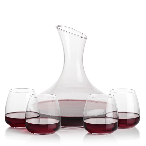 The large 50oz capacity Lead-Free Crystalline Innisfil Carafe is paired with... from ASI 84592 St Regis Group