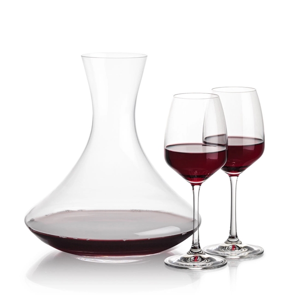 Lead free crystal 48oz. carafe with 2 or 4 wine glasses.... from ASI 84592 St Regis Group