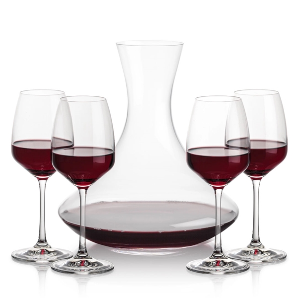 Lead free crystal 48oz. carafe with 2 or 4 wine glasses.... from ASI 84592 St Regis Group
