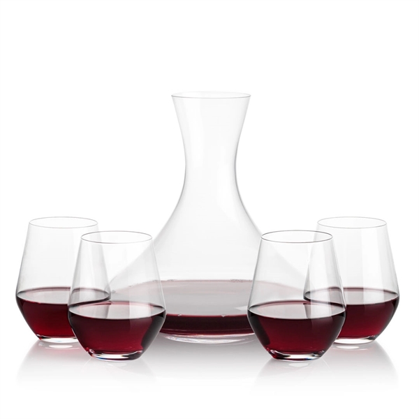 Lead free crystal 48oz. carafe with 2 or 4 wine glasses.... from ASI 84592 St Regis Group