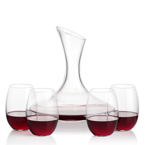 Madagascar Carafe set with 2 or 4 stemless Carlita wine.... from ASI 84592 St Regis Group