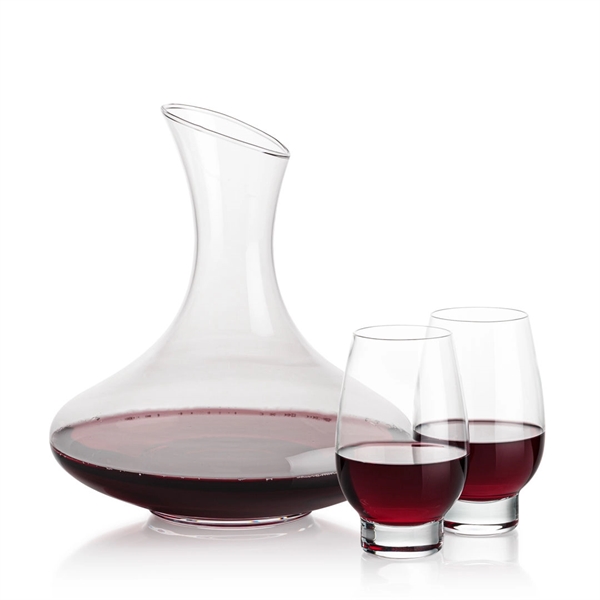 The large 50oz capacity Lead-Free Crystalline Innisfil Carafe is paired with... from ASI 84592 St Regis Group