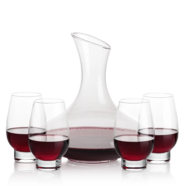 The large 50oz capacity Lead-Free Crystalline Innisfil Carafe is paired with... from ASI 84592 St Regis Group