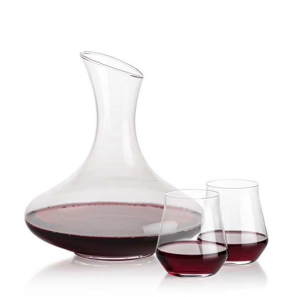The large 50oz capacity Lead-Free Crystalline Innisfil Carafe is paired with... from ASI 84592 St Regis Group