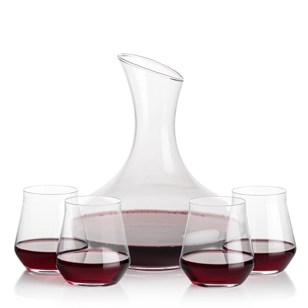 The large 50oz capacity Lead-Free Crystalline Innisfil Carafe is paired with... from ASI 84592 St Regis Group