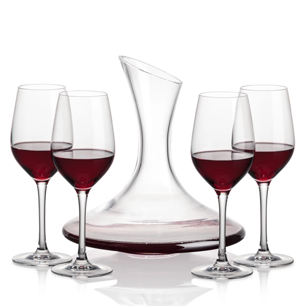 Madagascar Carafe set with 2 or 4 stemmed Lethbridge wine.... from ASI 84592 St Regis Group