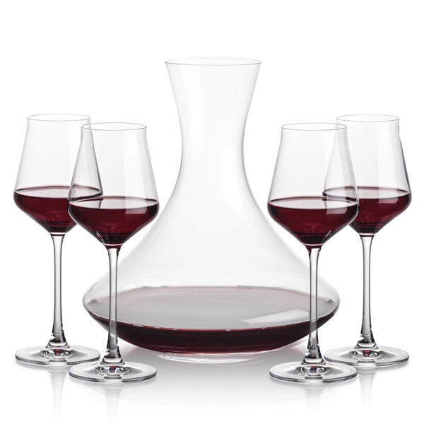 Lead free crystal 48oz. carafe with 2 or 4 wine glasses.... from ASI 84592 St Regis Group