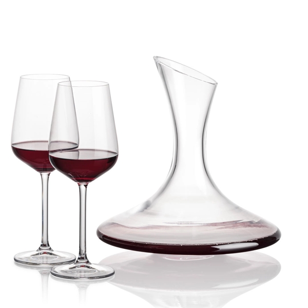 Madagascar Carafe set with 2 or 4 stemmed Elderwood wine.... from ASI 84592 St Regis Group
