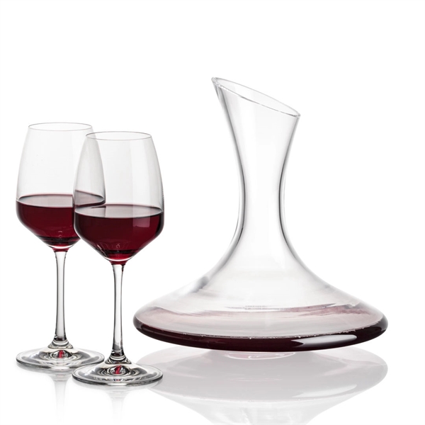Madagascar Carafe set with 2 or 4 stemmed Oldham wine.... from ASI 84592 St Regis Group