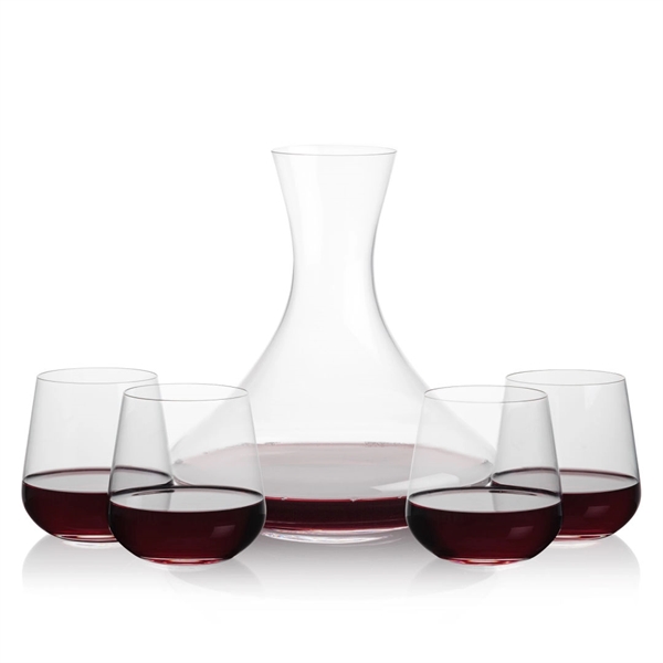 Lead free crystal 48oz. carafe with 2 or 4 wine glasses.... from ASI 84592 St Regis Group