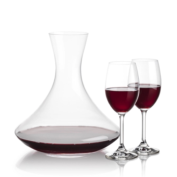 Lead free crystal 48oz. carafe with 2 or 4 wine glasses.... from ASI 84592 St Regis Group