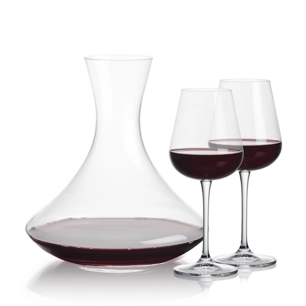 Lead free crystal 48oz. carafe with 2 or 4 wine glasses.... from ASI 84592 St Regis Group