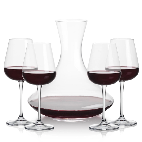 Lead free crystal 48oz. carafe with 2 or 4 wine glasses.... from ASI 84592 St Regis Group