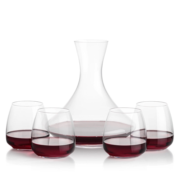 Lead free crystal 48oz. carafe with 2 or 4 wine glasses.... from ASI 84592 St Regis Group