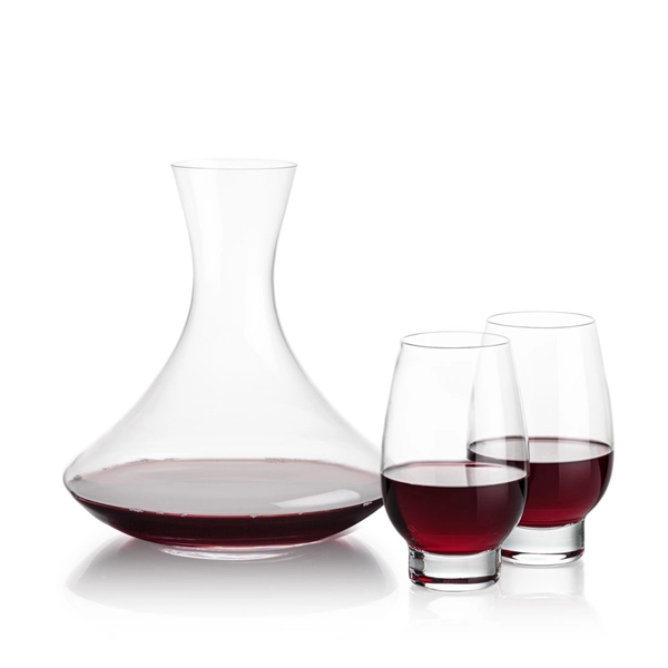Lead free crystal 48oz. carafe with 2 or 4 wine glasses.... from ASI 84592 St Regis Group