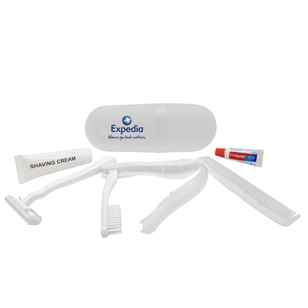 Travel grooming kit containing a comb, a toothbrush with toothpaste, one... from ASI 90807 Tekweld