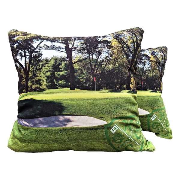 18" x 18" polyester medium size throw pillow. Made in USA.... from ASI 61125 Hit Promotional Products / Hit®