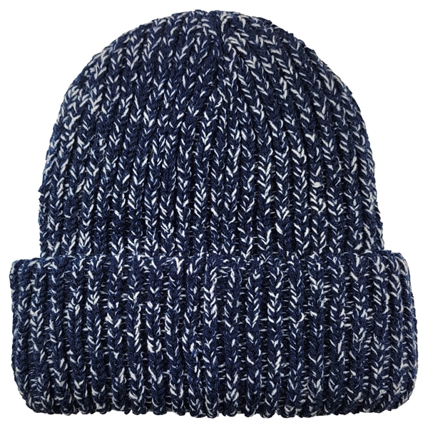 100% Acrylic chunky knit beanie with roll cuff.... from ASI 90160 Suntex Industries
