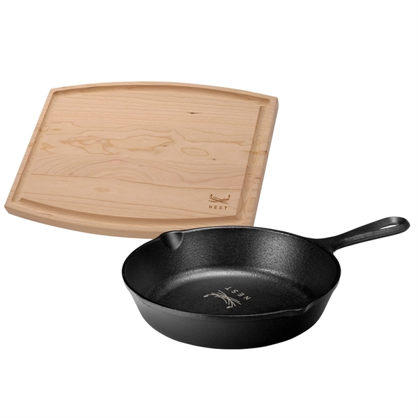 Lodge® 8" Skillet/12" Arch Cutting Board Gift Set... from ASI 89320 Starline USA Inc