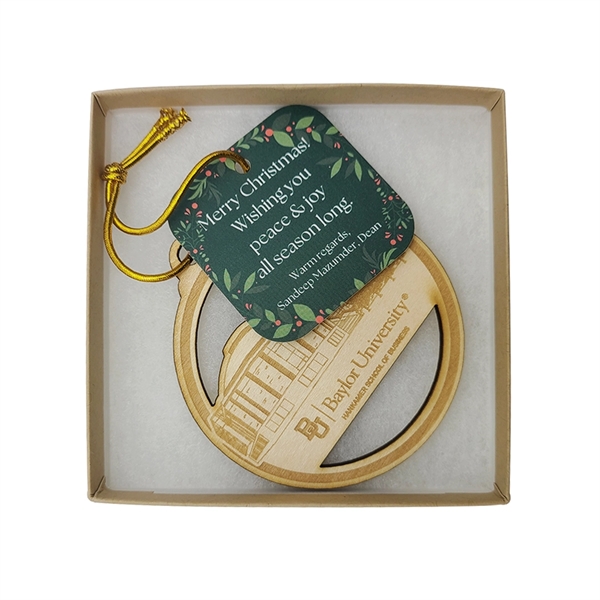 affordable and ecofriendly custom wood ornaments... from ASI 61966 HPG / BCG Creations HPG Gold