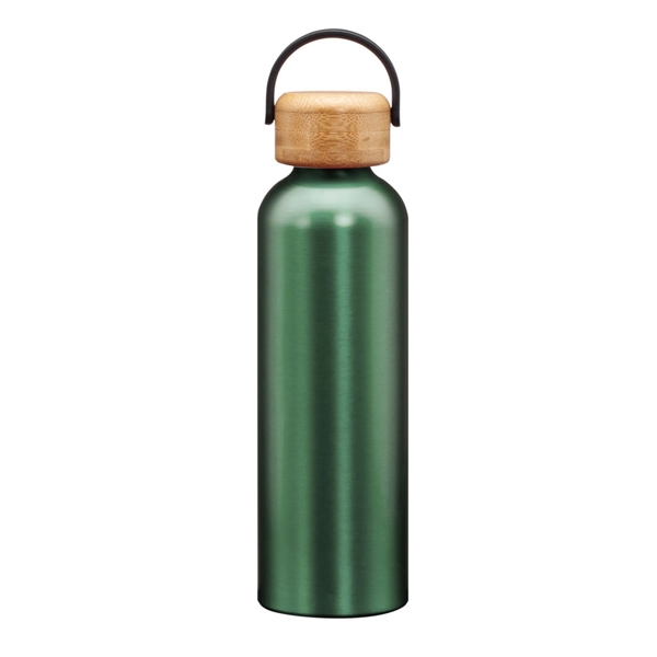 Greenstone Bottle w/Bamboo Twist Lid - 24oz... from ASI 84592 St Regis Group