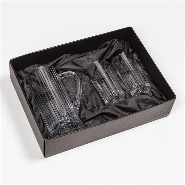 The Lead Free Crystalline Bacchus Pitcher features a contemporary design with... from ASI 84592 St Regis Group