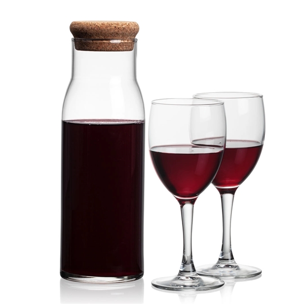 The Aviston 33oz Carafe features a cork lid to serve and... from ASI 84592 St Regis Group