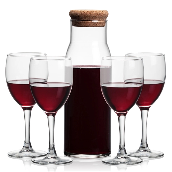 The Aviston 33oz Carafe features a cork lid to serve and... from ASI 84592 St Regis Group