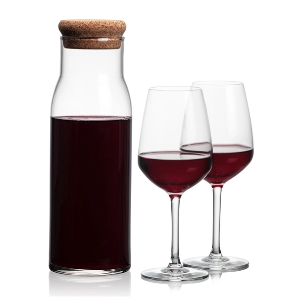 Aviston Carafe features a cork lid to serve and store your... from ASI 84592 St Regis Group