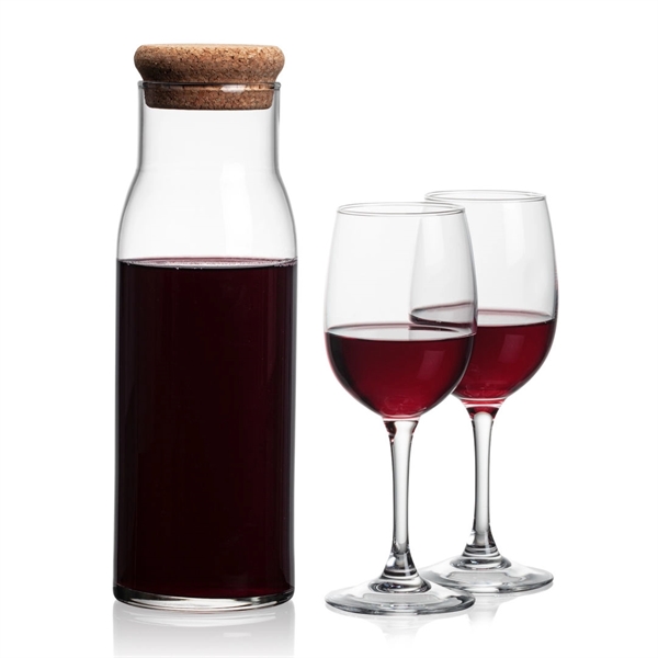 The Aviston 33oz Carafe features a cork lid to serve and... from ASI 84592 St Regis Group