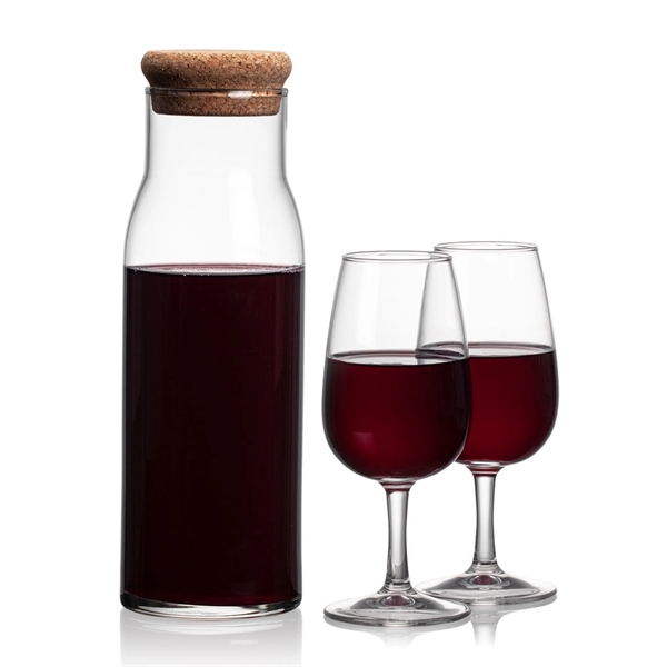 Aviston Carafe features a cork lid to serve and store your... from ASI 84592 St Regis Group